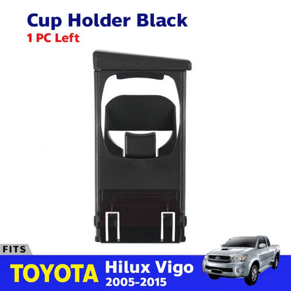 Left Cup Holder Tray Black Fits Toyota Hilux Vigo SR5 UTE Fortuner 2005-15 D06