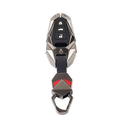 Black 3-Button Key Fob Case Shell Cover for Audi e-tron Sportback (2021-2025)
