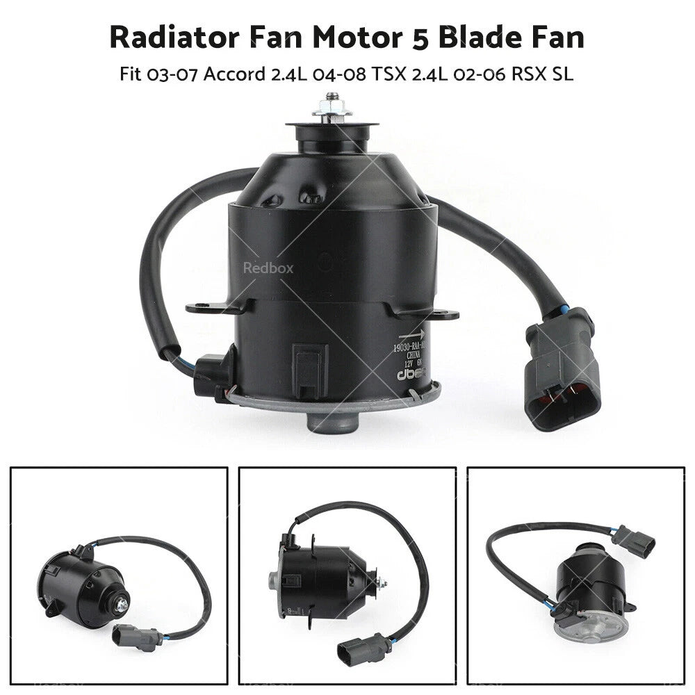 5 Blade Radiator Fan Motor for Honda Accord, RSX (2002-2008)