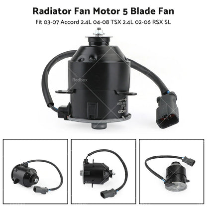 5 Blade Radiator Fan Motor for Honda Accord, RSX (2002-2008)