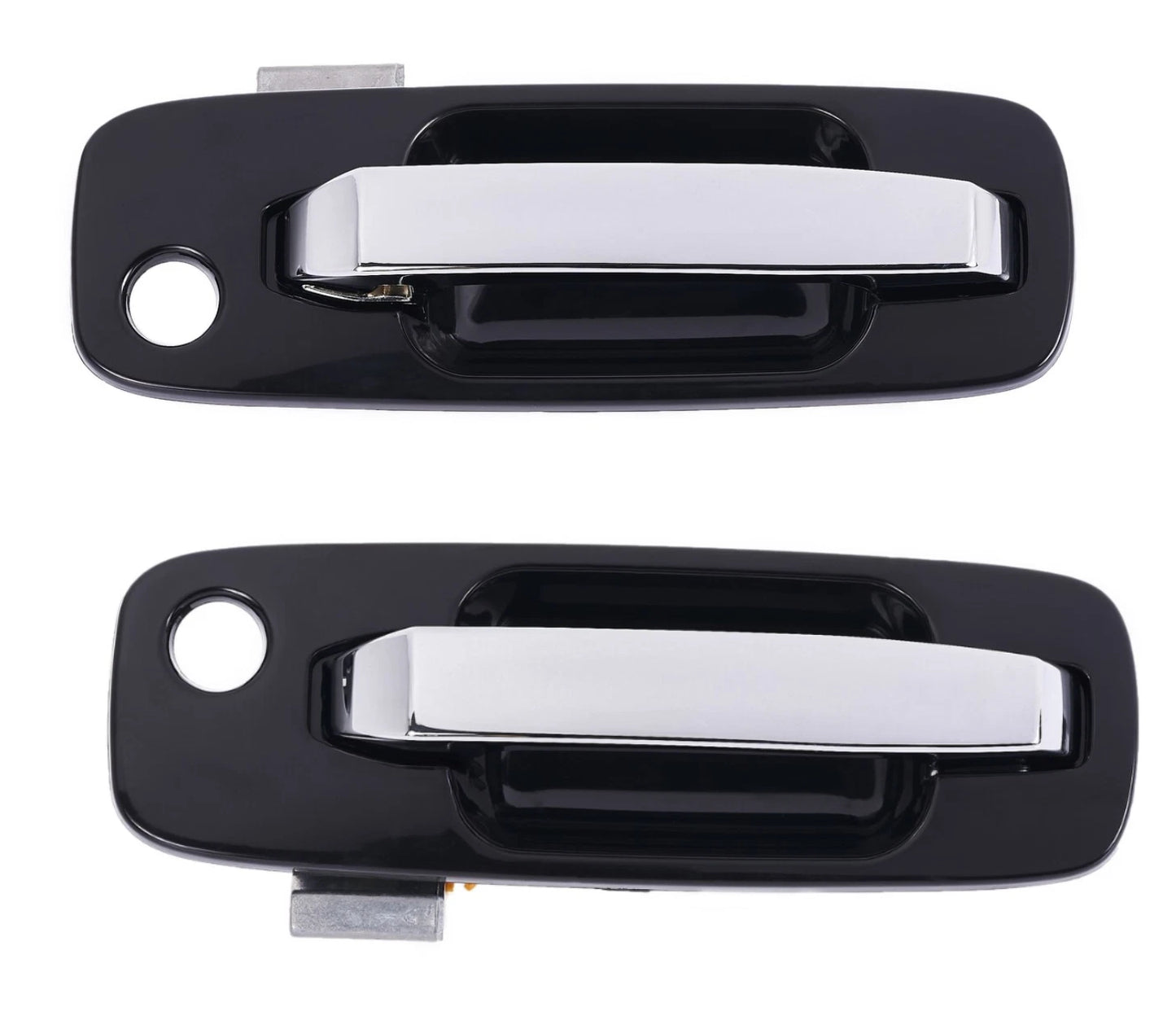 2 x Front LH+RH Chrome Black Outer Door Handle for Nissan X-Trail (2001–2007)