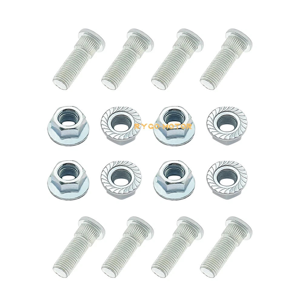Front Wheel Studs & Nut for Polaris Magnum ATP Predator 330 500 Outlaw 450 525