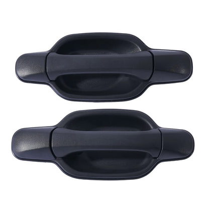 Door Handle Outer 2 x for Isuzu D-Max REAR LEFT+RIGHT Black (2006–2012)