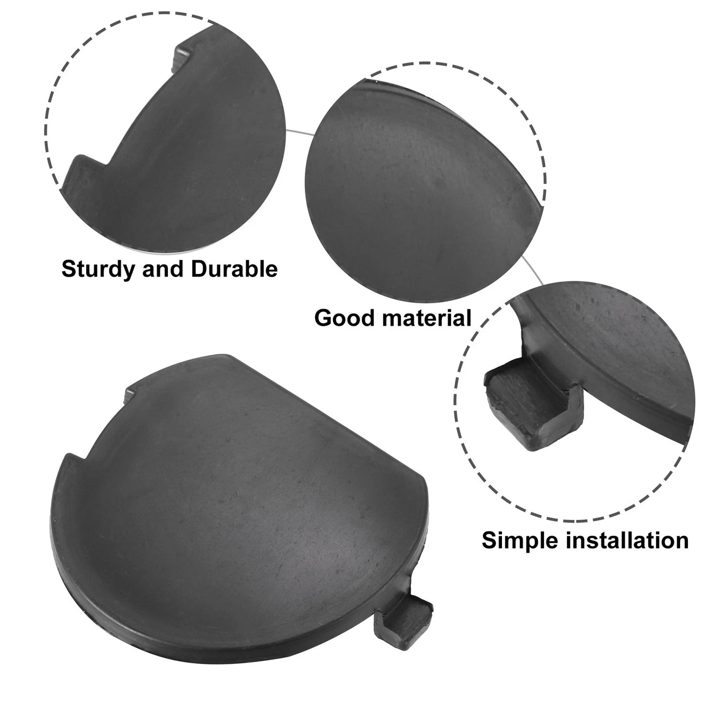 Black Tow Hook Cover for Mazda 3 Axela (2014-2016) 1 x Cap
