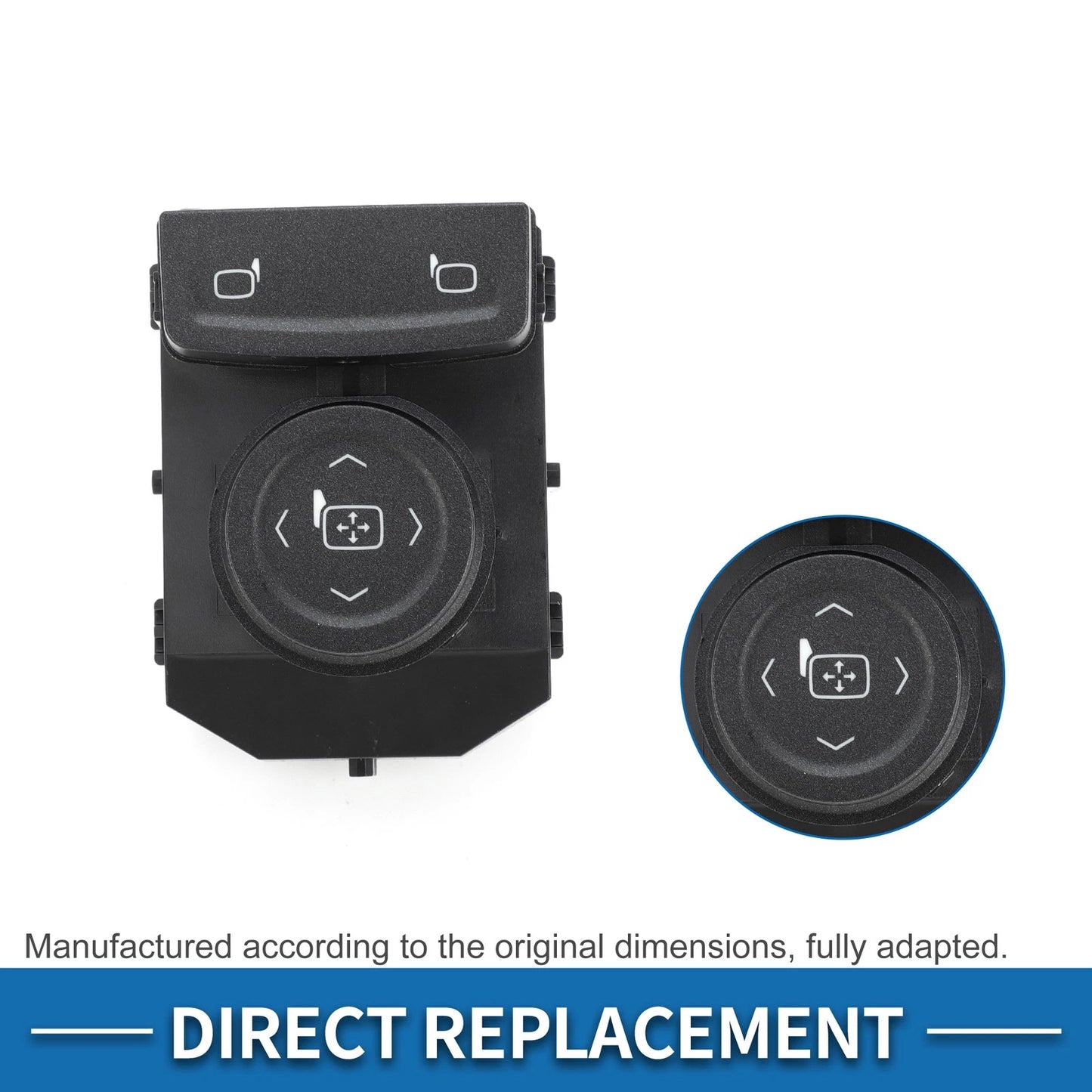 Mirror Switch for Chevrolet Silverado 1500 Suburban Tahoe Plastic Black