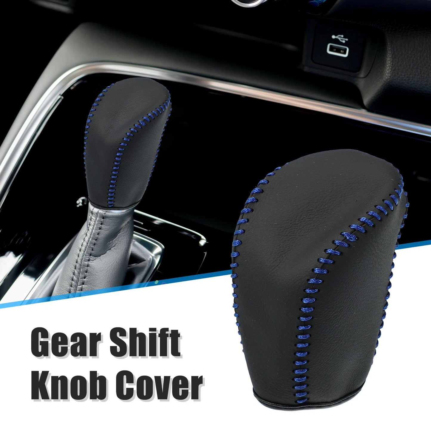 Genuine Leather Gear Shift Knob Cover for Honda Civic (2016-2021)