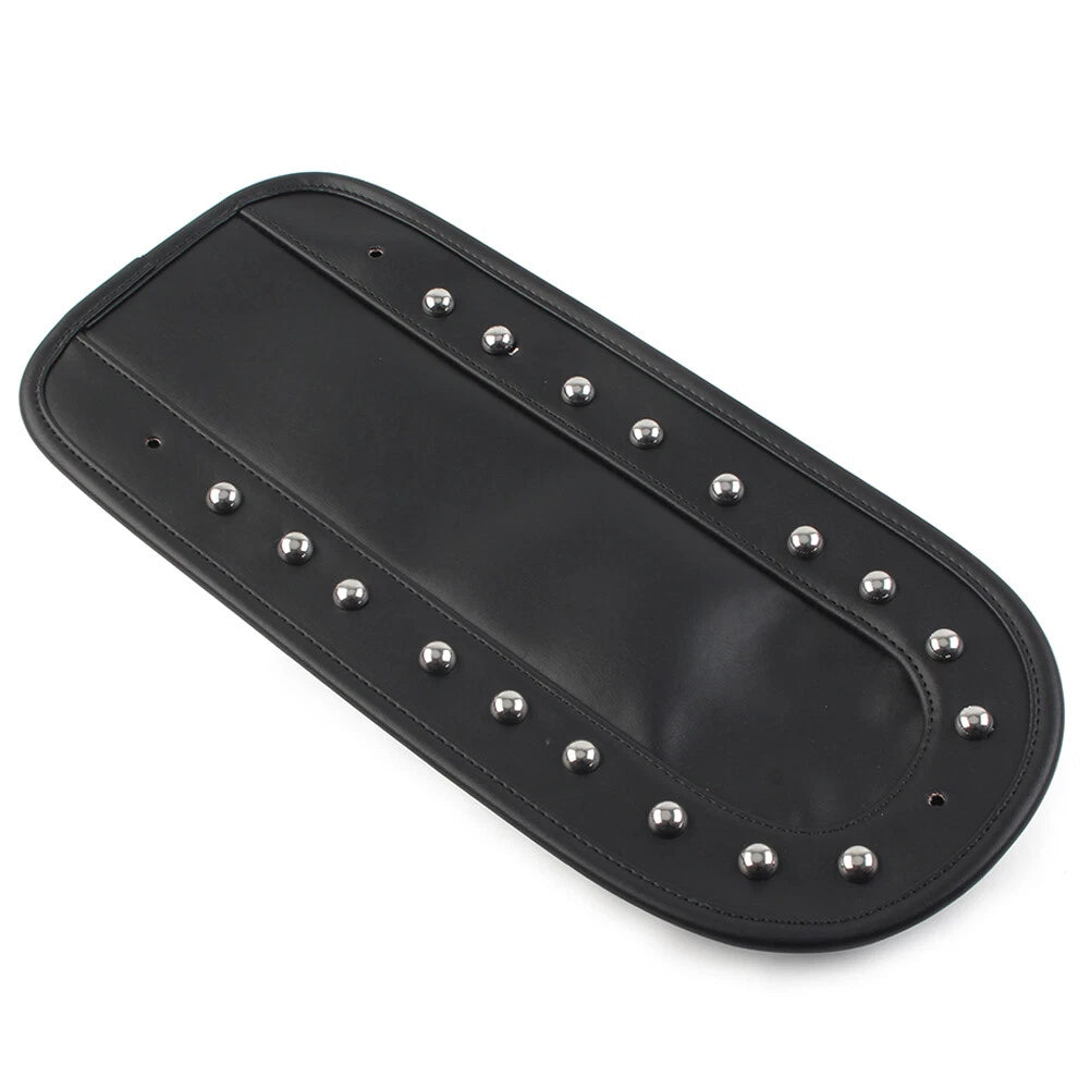 Rear Fender Bib Solo Seat for Harley Heritage Softail 2006-2017 Black PU Leather