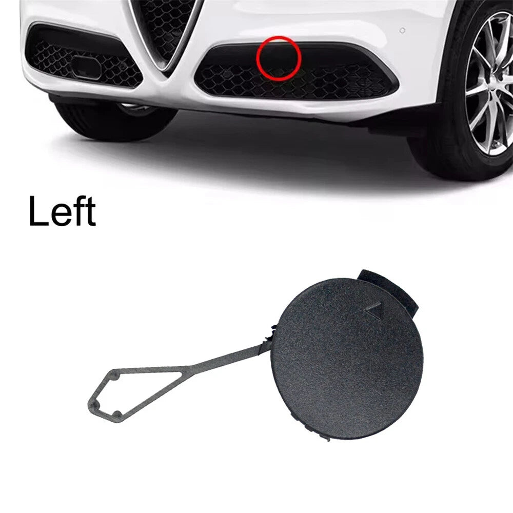 Left Front Bumper Towing Hook Eye Cover for Alfa Romeo Stelvio (2017-2023)