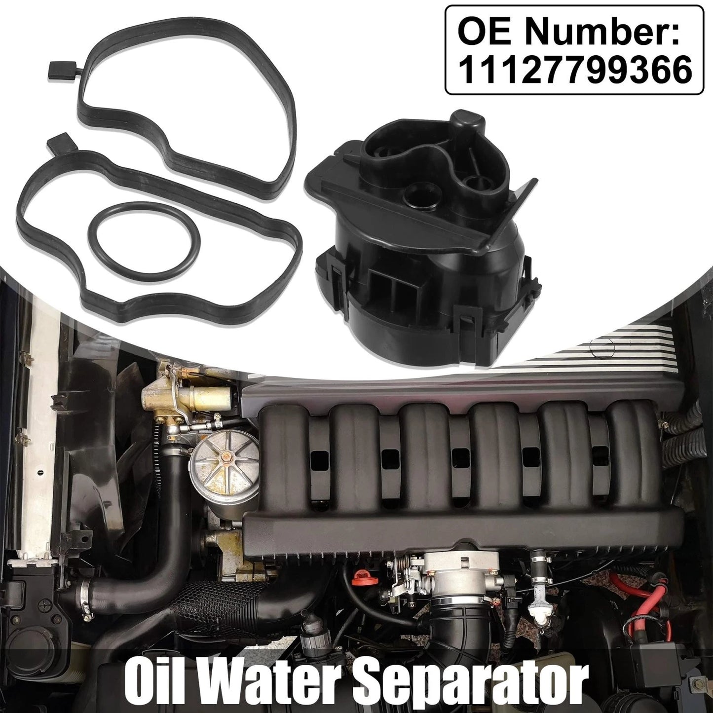 Engine Crankcase Oil Water Separator for BMW 3/5/7 X3/X5 Series