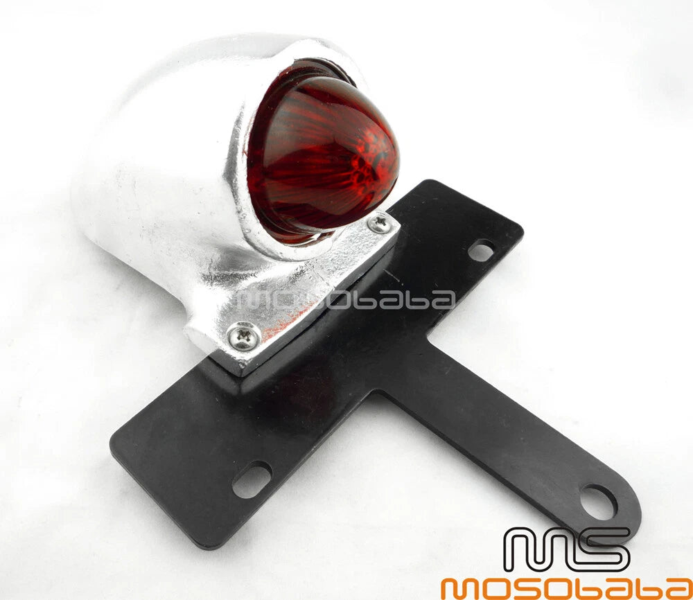 Brake Tail Light License Plate Bracket for Cafe Racer Bobber Custom