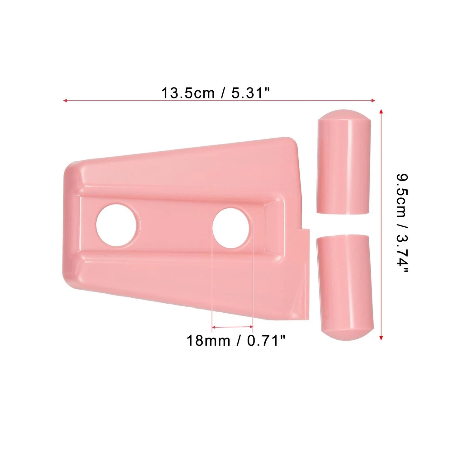 Engine Hood Hinge Covers for Jeep Wrangler 2007-2018 Pink