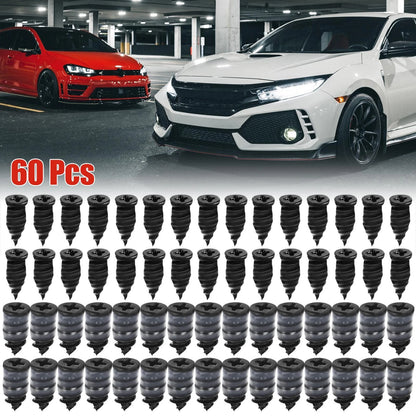 60 Pcs Tire Repair Rubber Nail Fast Tool for Car Motorcycle Storage Box