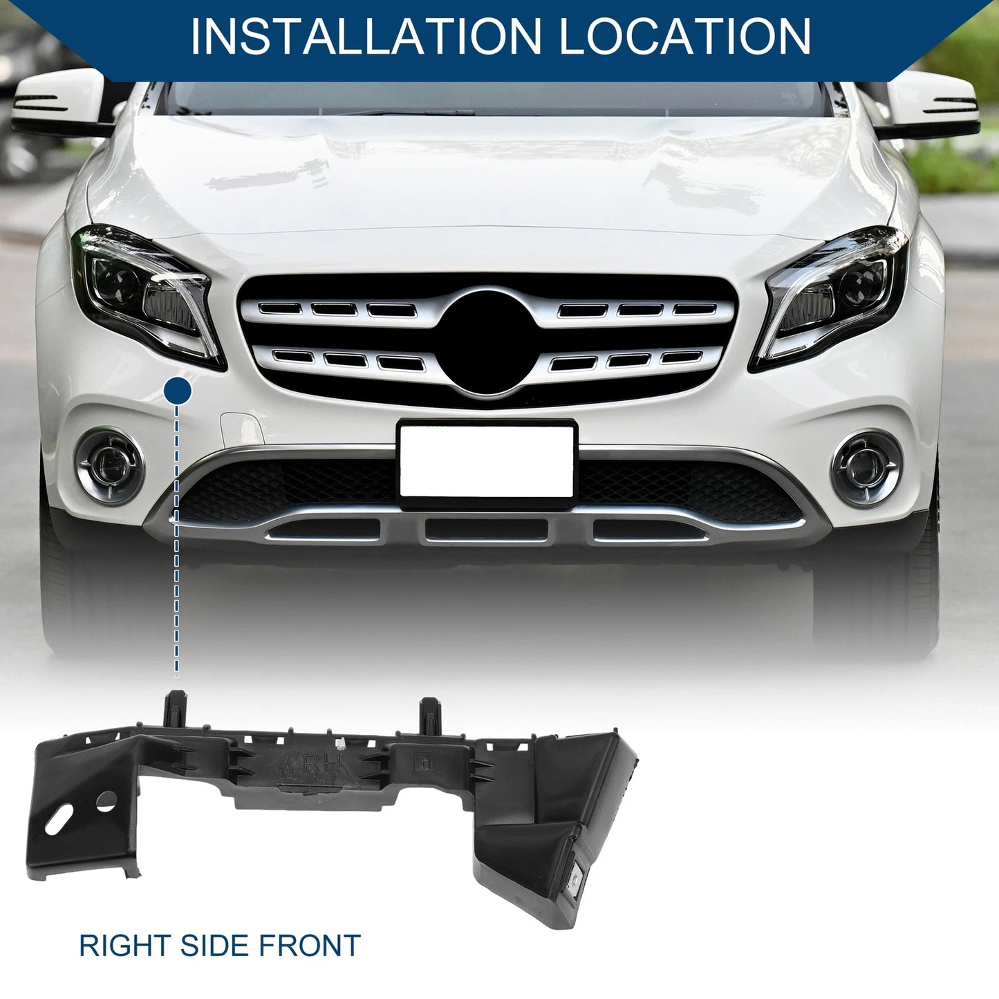 1pc Right Front Bumper Support Bracket for Chevrolet Cruze Sedan