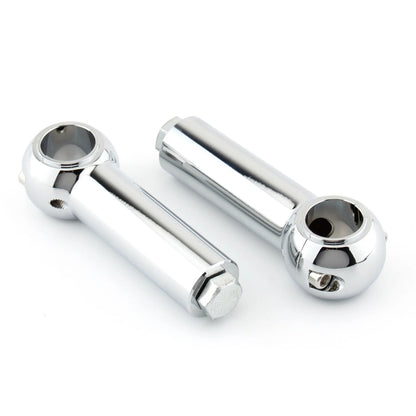 4" Chrome Handlebar Riser Clamp Kit for Harley Davidson
