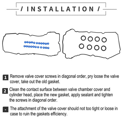 Valve Cover Gasket for Ford Edge, Flex, Mazda 6, CX-9, Lincoln (2007-2019)