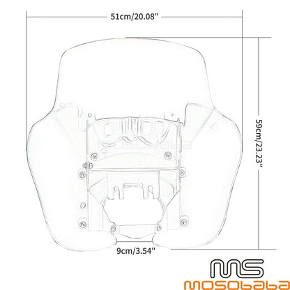 Club Style Fairing Screen for Harley Davidson Softail Streetbob FXBB 107 (18-21)