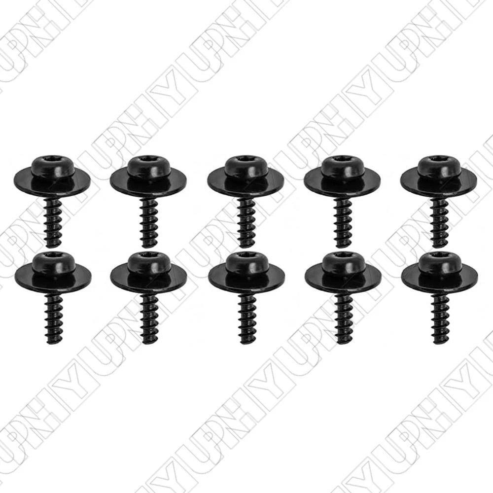 10 Pcs Under Tray Splash Guard Torx Screws with Washers for Ford