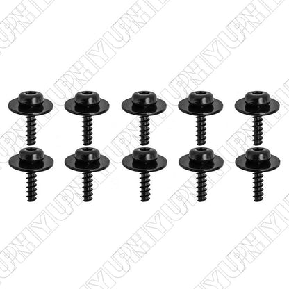 10 Pcs Under Tray Splash Guard Torx Screws with Washers for Ford
