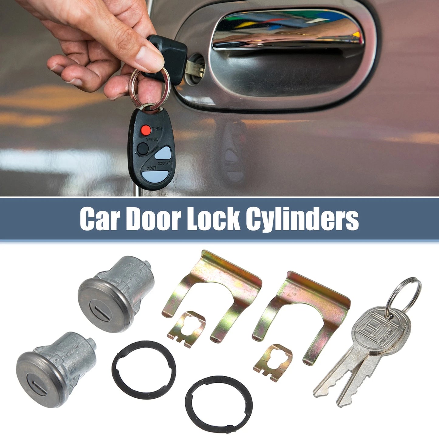 1 x Car Door Lock Cylinder W/Keys for Chevy C10 C20 C30