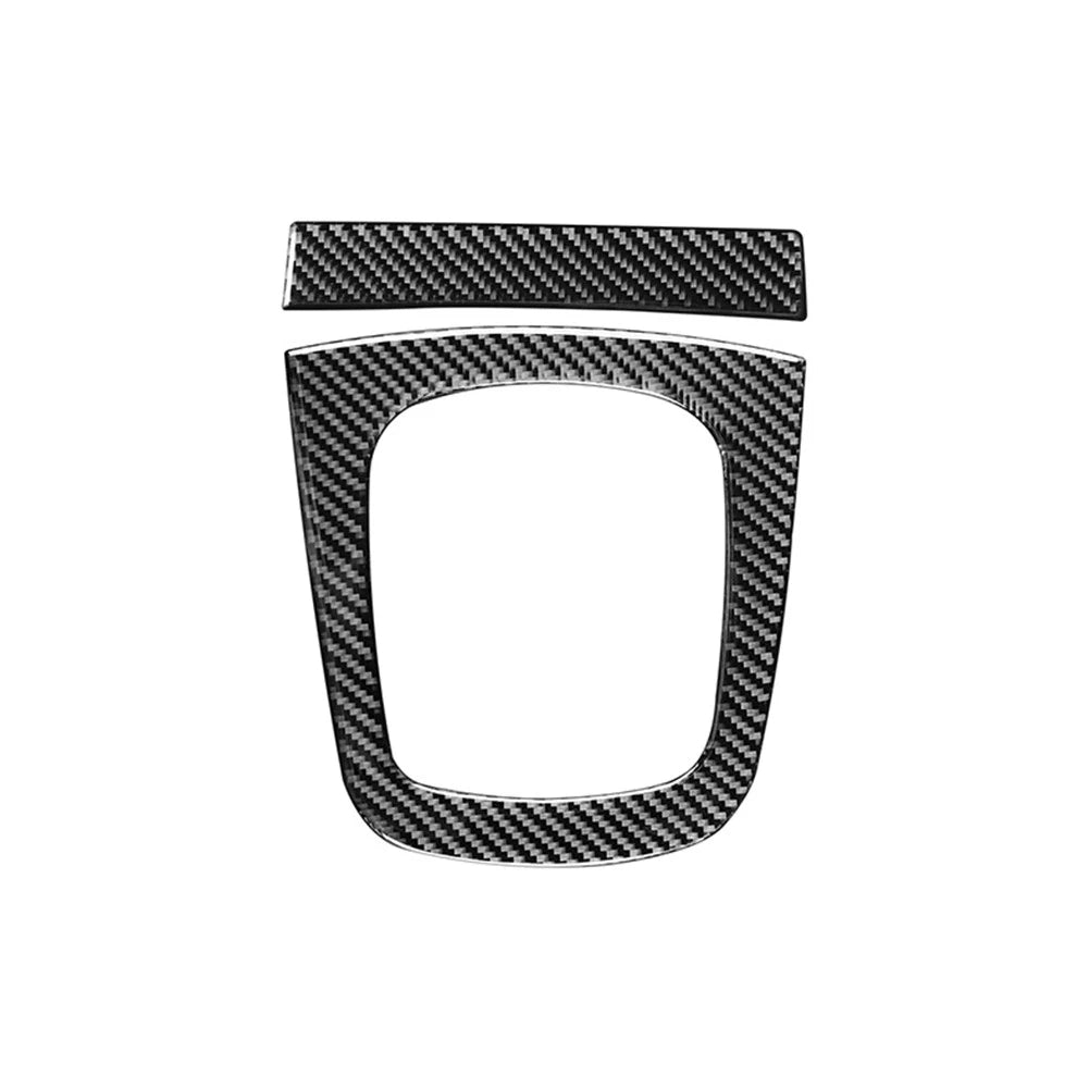 Carbon Fiber Black Gear Shift Panel Cover Trim for Audi Q3 (2013-2018)