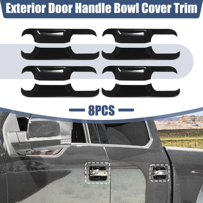 8 x Exterior Door Handle Bowl Cover Trim Stickers for Ford F-150 (2015-2020)