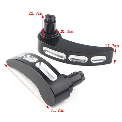 2 x Black Saddlebag Lid Lifter Latch Levers for Harley Road Glide (2014-2017)