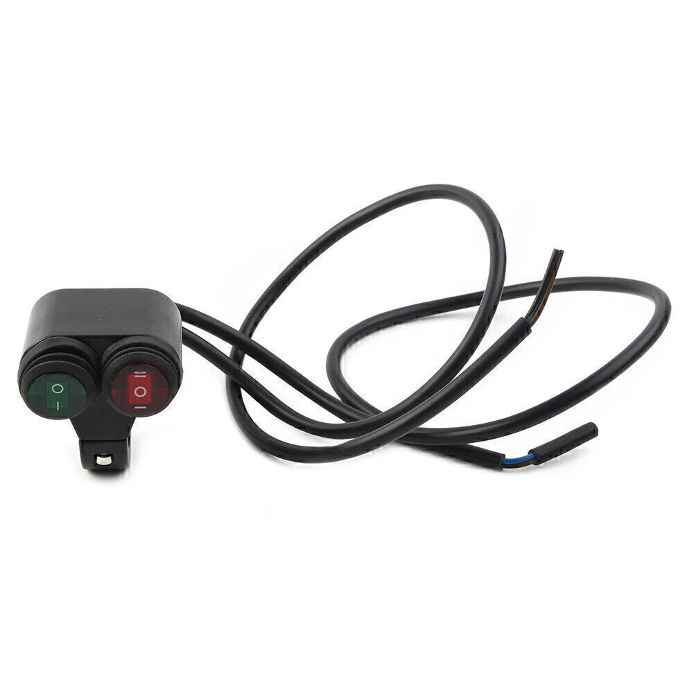 7/8'' 22mm Motorcycle Handlebar Fog Spot Light with Dual On Off Switch for Make & Model