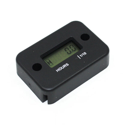 Inductive Waterproof Hour Meter for Marine ATV Motorcycle Dirt Bike - Black