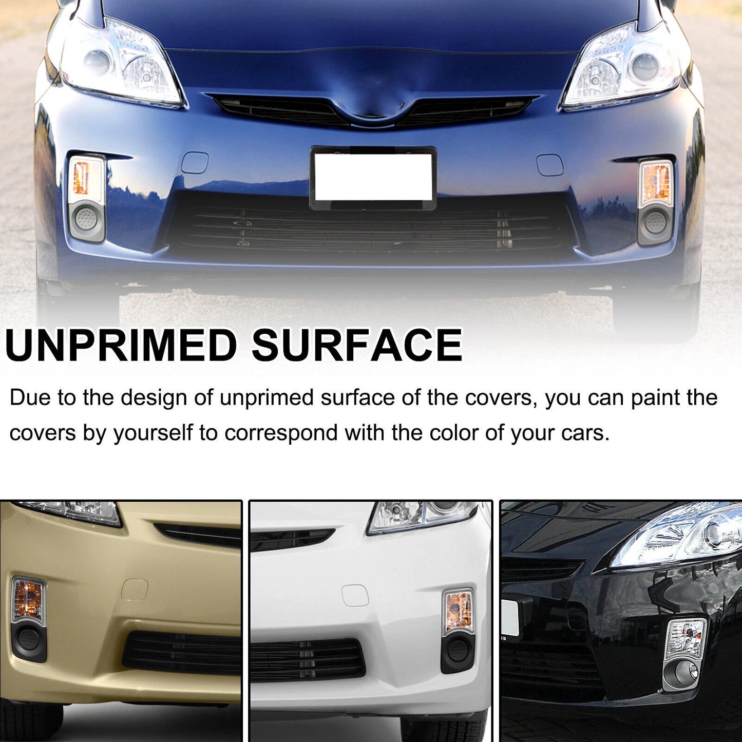 Right Front Bumper Tow Hook Eye Cap Cover for 2010-2011 Toyota Prius