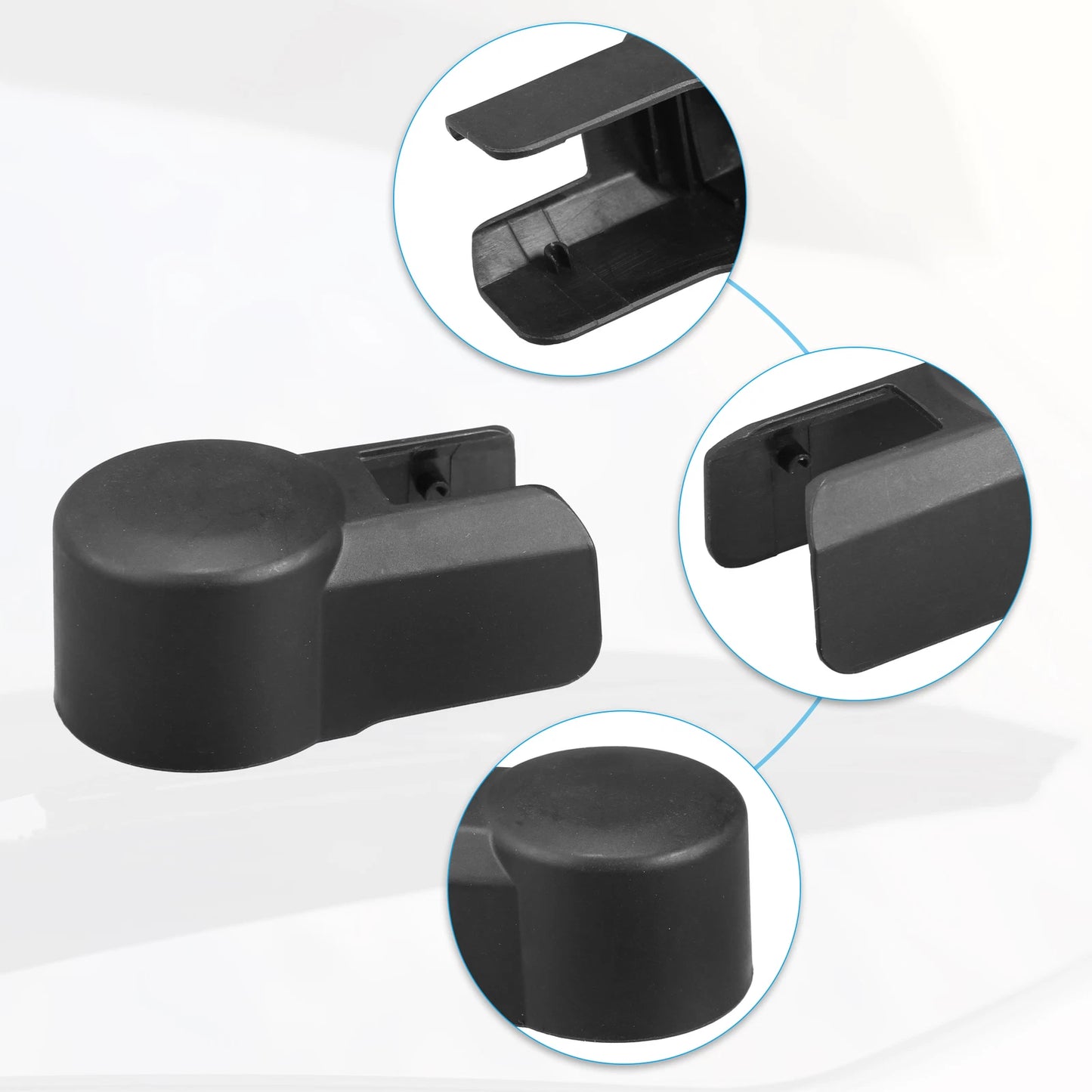Rear Windshield Wiper Arm Nut Cover for Nissan Xterra 2005-2015 Black