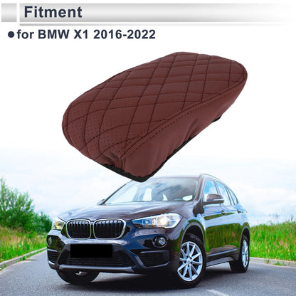 Car Center Console Cover for BMW X1 2016-2022 Wine Red 1 x Cover