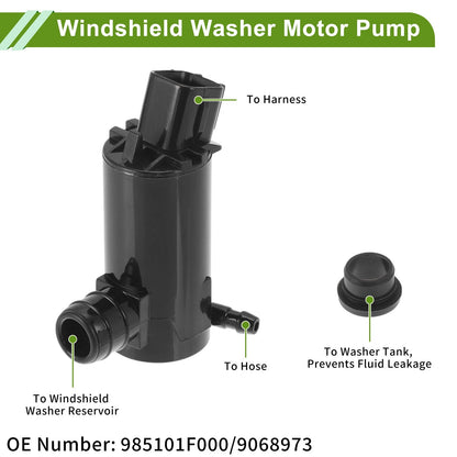 Windshield Washer Pump w/Grommet for Hyundai (2011-2016)