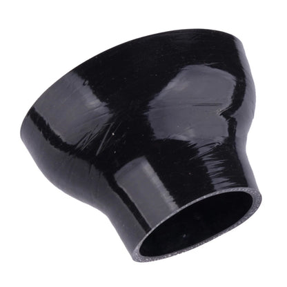 Black 2.5"-4" Straight Reducer Turbo Coupler Silicone Hose for Universal Vehicles