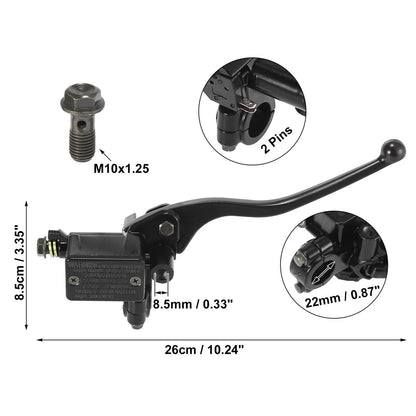 2 x Front Motorcycle Brake Master Cylinder Pump Lever for Yamaha Virago 750