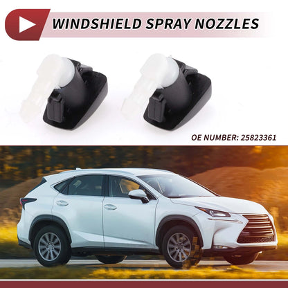 Windshield Washer Nozzle 2 x for Cadillac SRX (2010–2016)