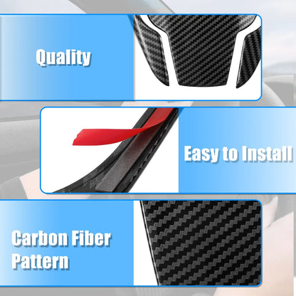 Carbon Fiber Black Steering Wheel Cover for Honda Civic (2016-2021)