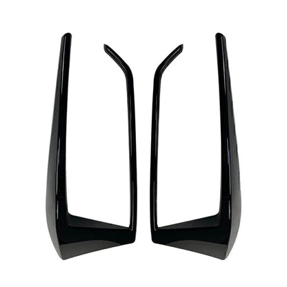 Black Rear Bumper Spoiler Fog Light Covers for VW Golf Mk7.5 (2016-2019)