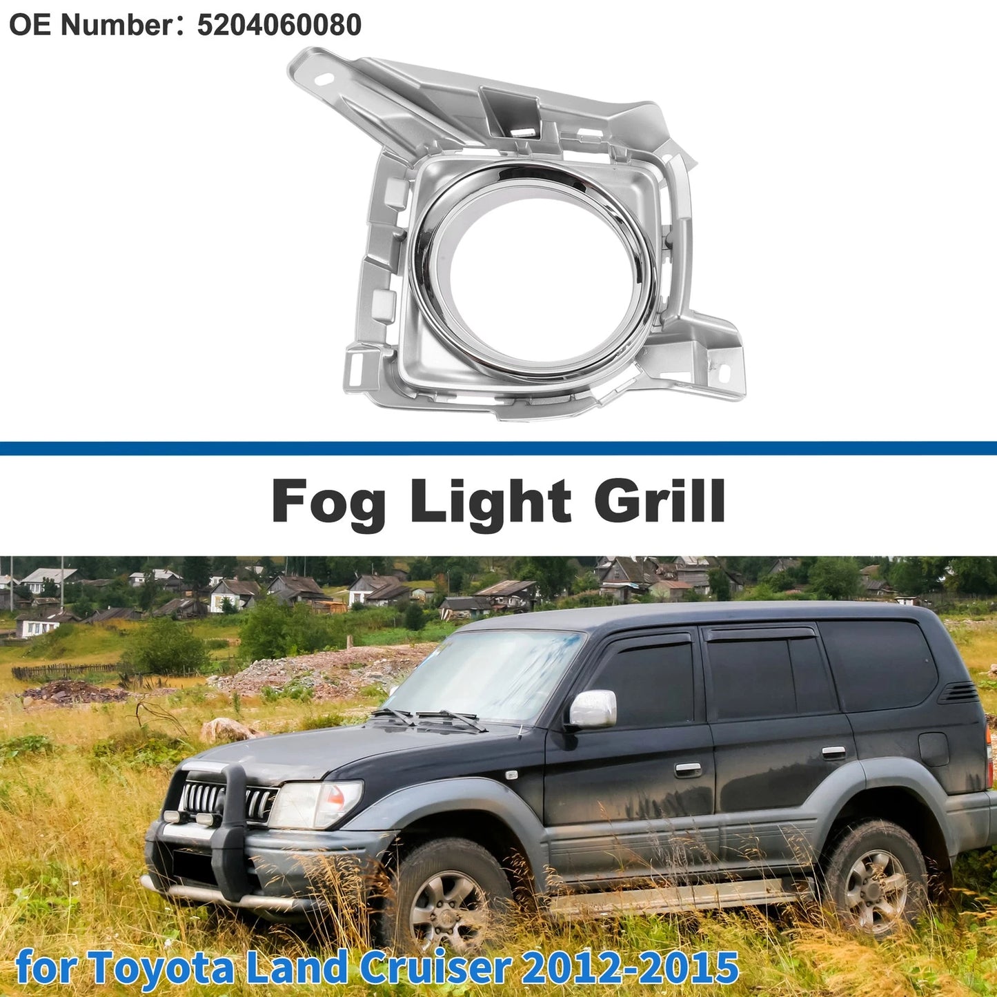 Front Left Fog Light Grill for Toyota Land Cruiser (2012-2015)
