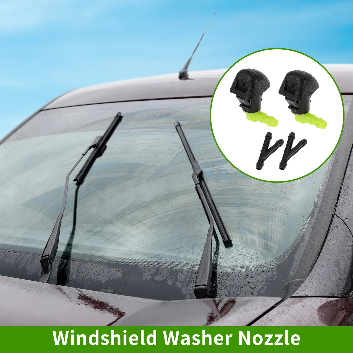 Windshield Washer Nozzle &  Hose Connectors for Honda (2011-2017)