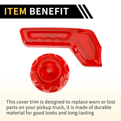 Seat Adjustment Button Cover Trim for Jeep Gladiator JT (2018-2024) Red