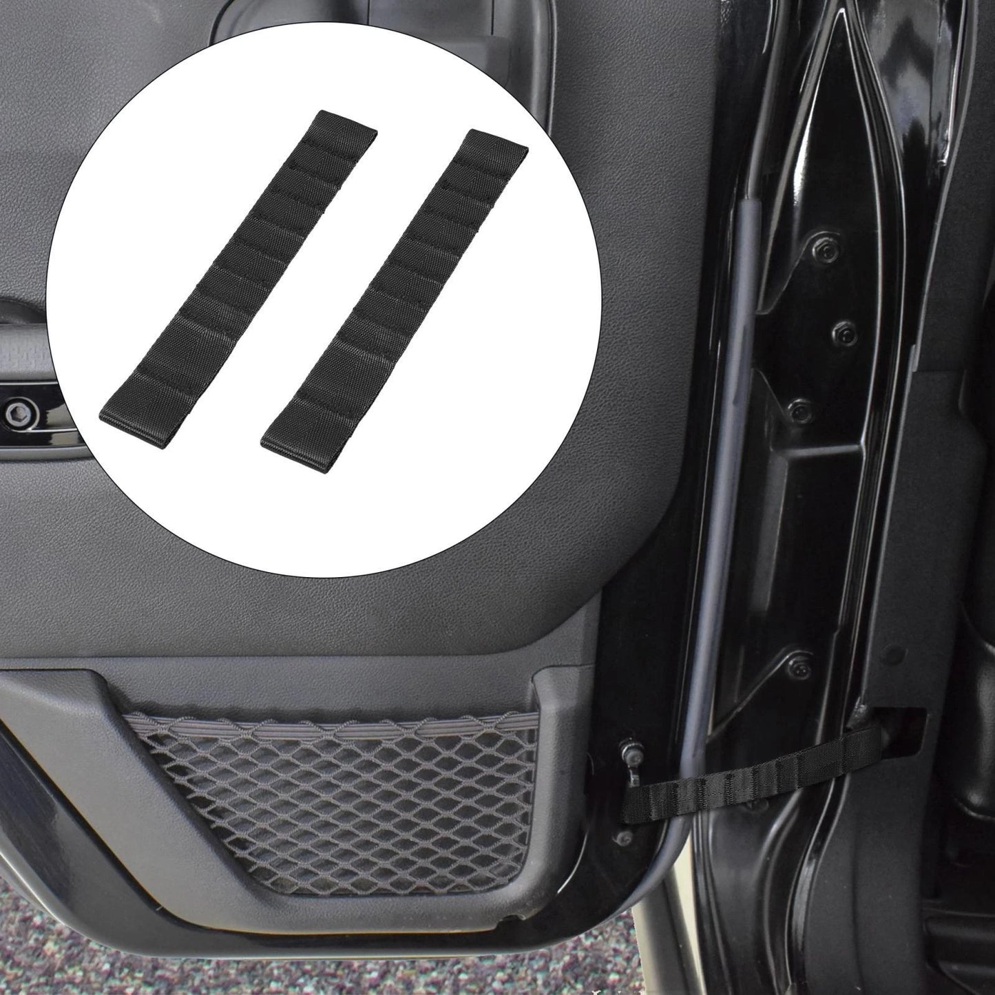 Adjustable Door Limiting Straps for Jeep Wrangler TJ JK JKU JL (00-18)