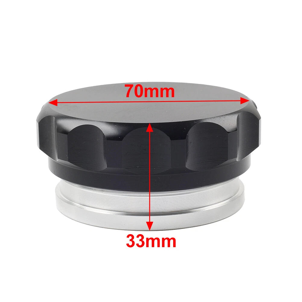 2" Black Aluminium Alloy Weld On Filler Neck & Cap for Oil Fuel Water Tank