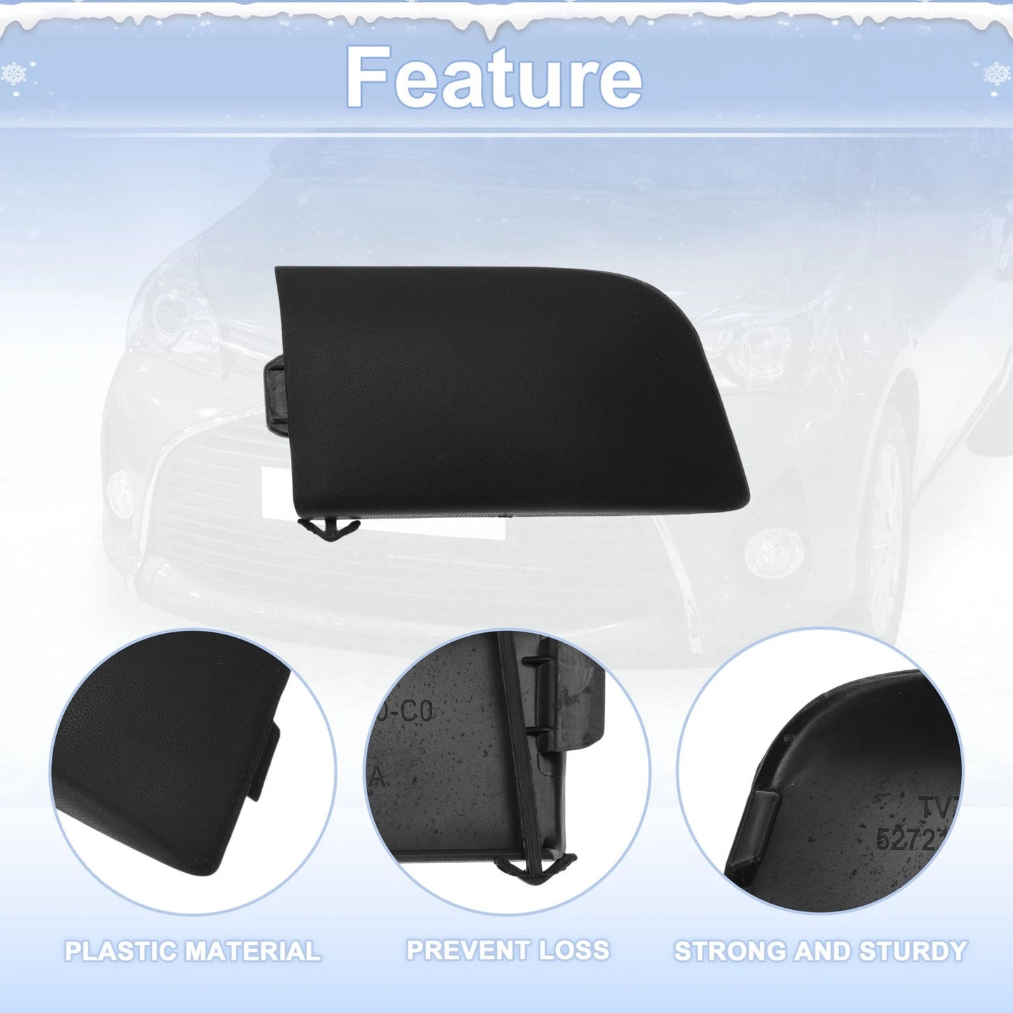 Right Front Tow Hook Cover for Toyota Corolla (2007-2009)