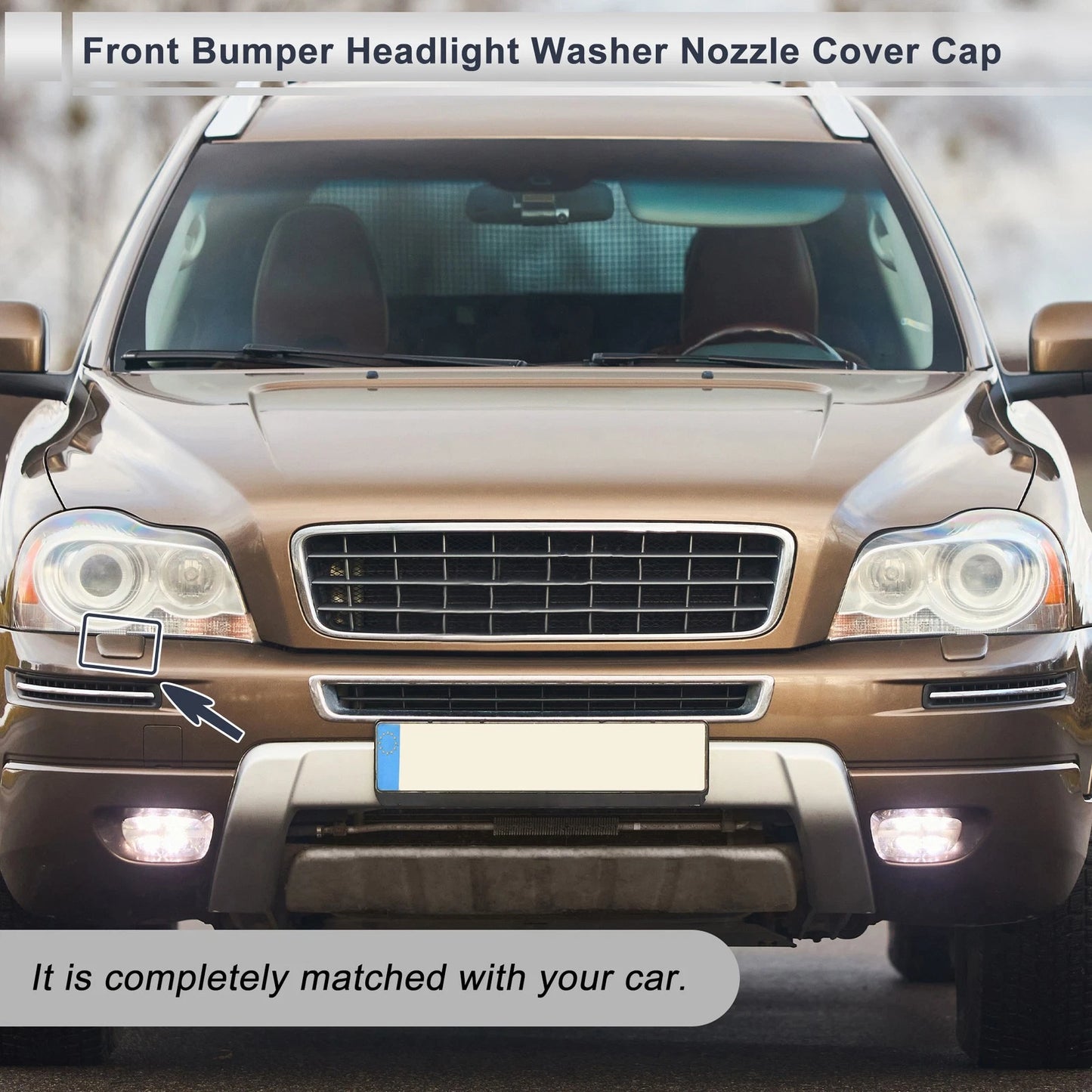 Front Right Bumper Headlight Washer Nozzle Cover for Volvo XC90 (2003-2015)