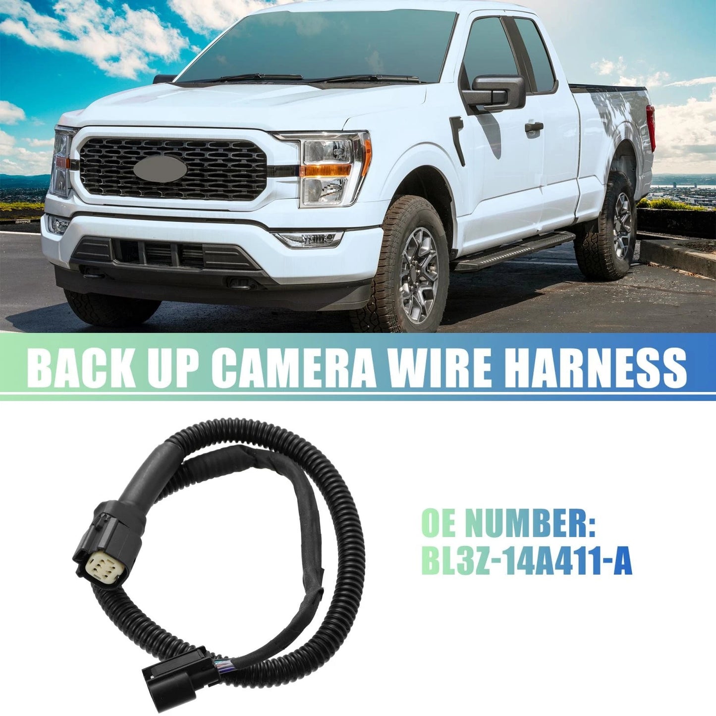 Rear View Back Up Camera Wire Harness for Ford F-150 (2011-2014)
