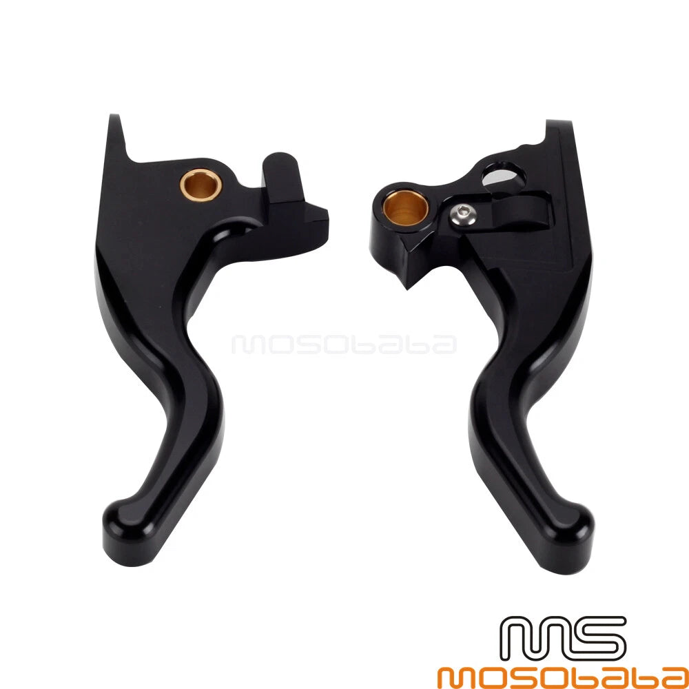 2 Finger Hand Lever Kit Brake Clutch Levers for Harley Softail Fat Boy (2015-2022)