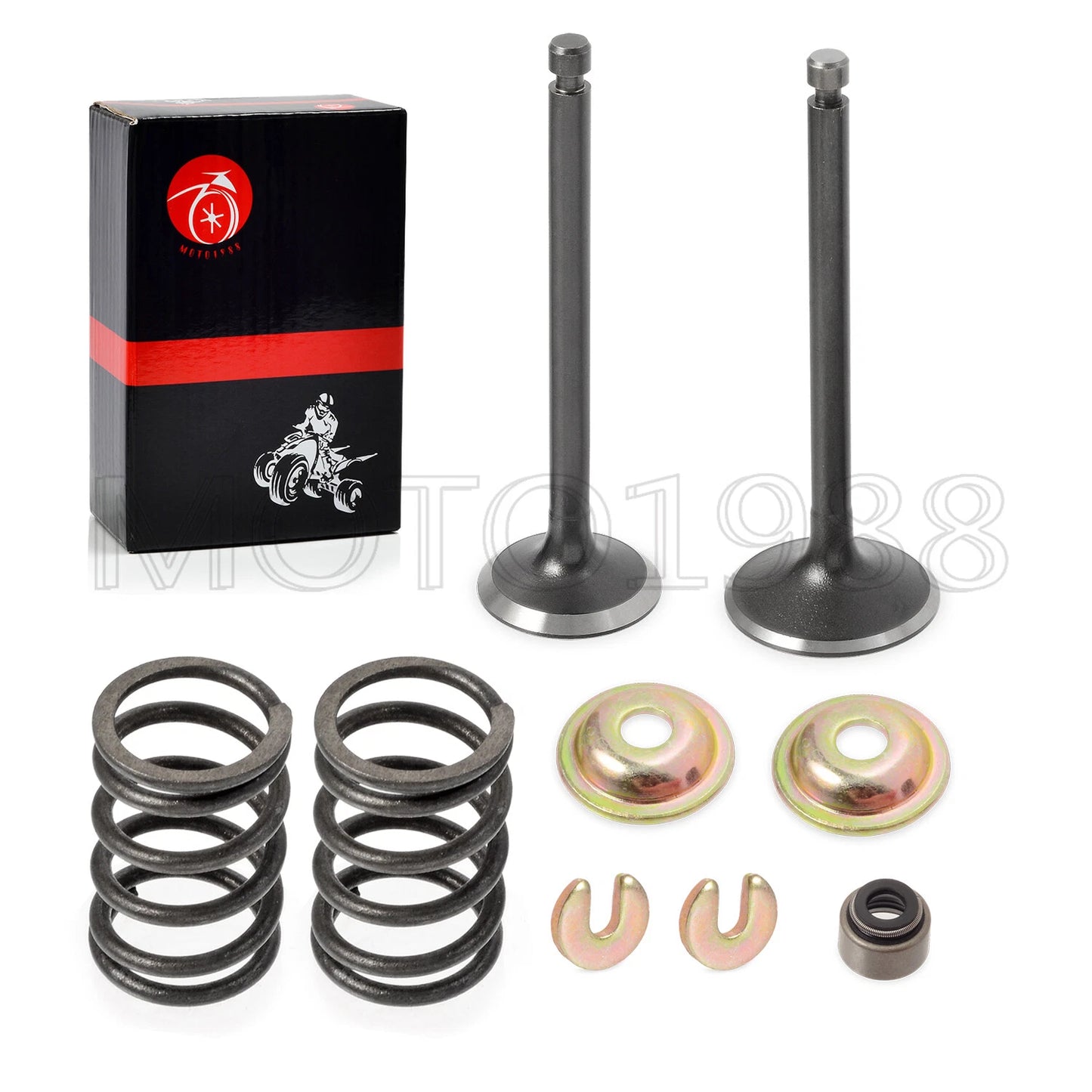 Intake Exhaust Valve Kit Seal Spring for Yamaha G27/G28/G29 Gas Golf Cart 96-11