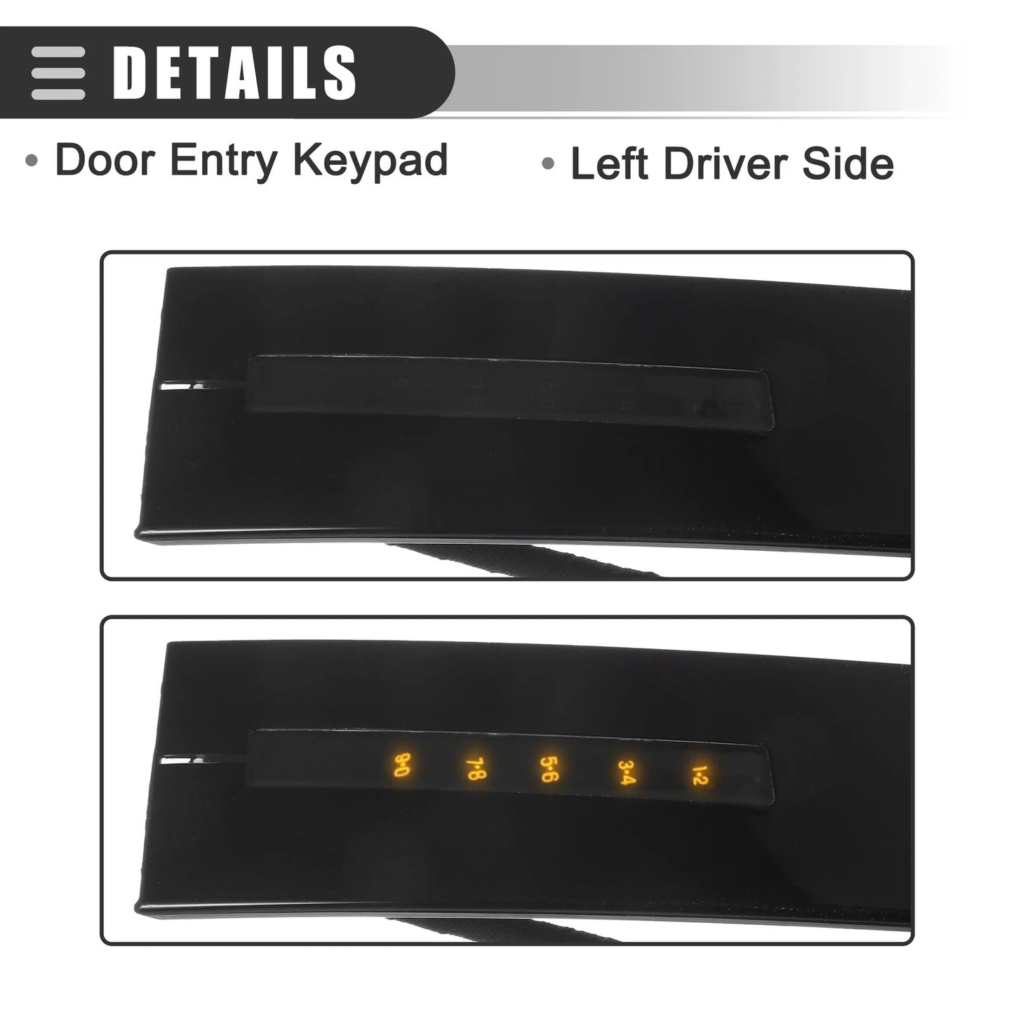 Left Side B Pillar Trim Keypad Panel for Ford Explorer (2011-2019)