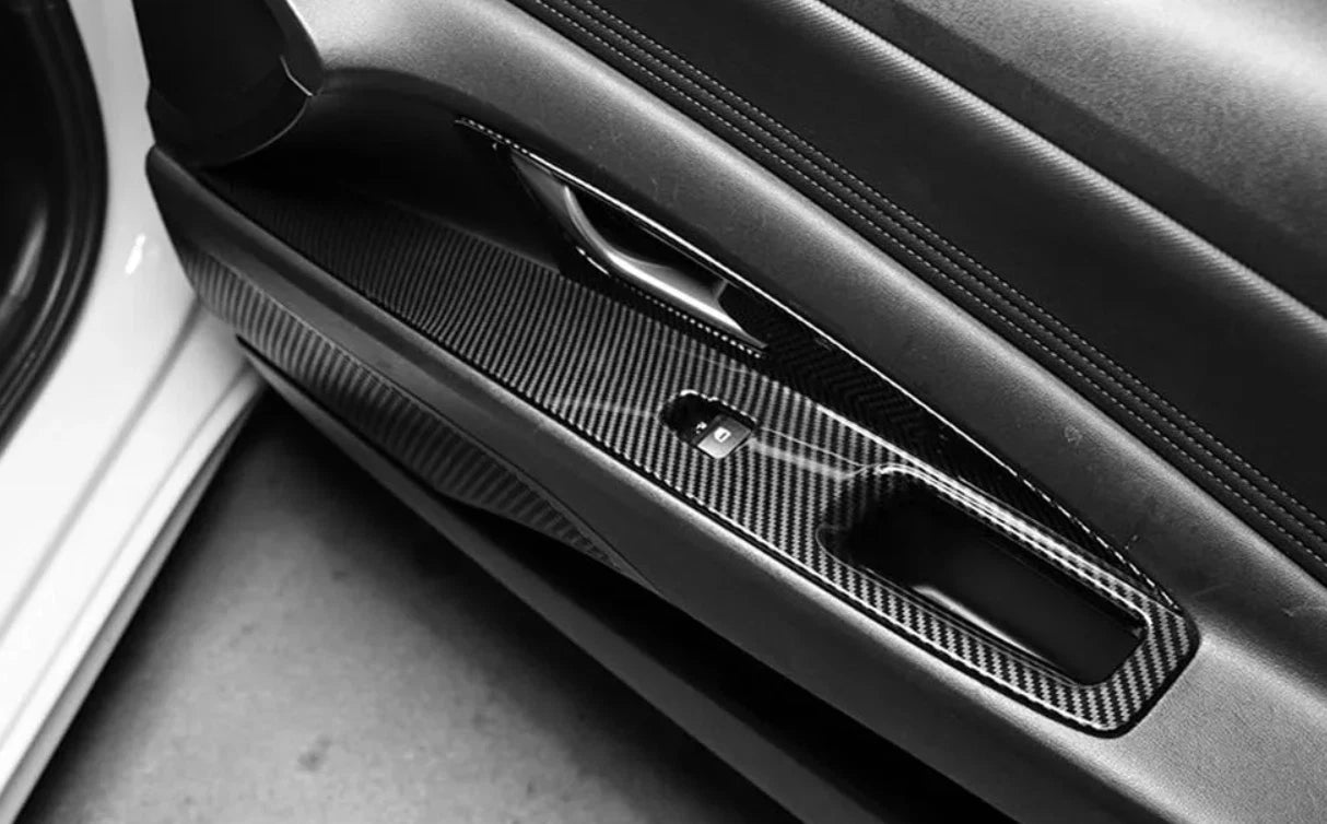Window Lift Panel Switch Carbon Fiber Cover Trim for Hyundai Elantra N (2021-2024)