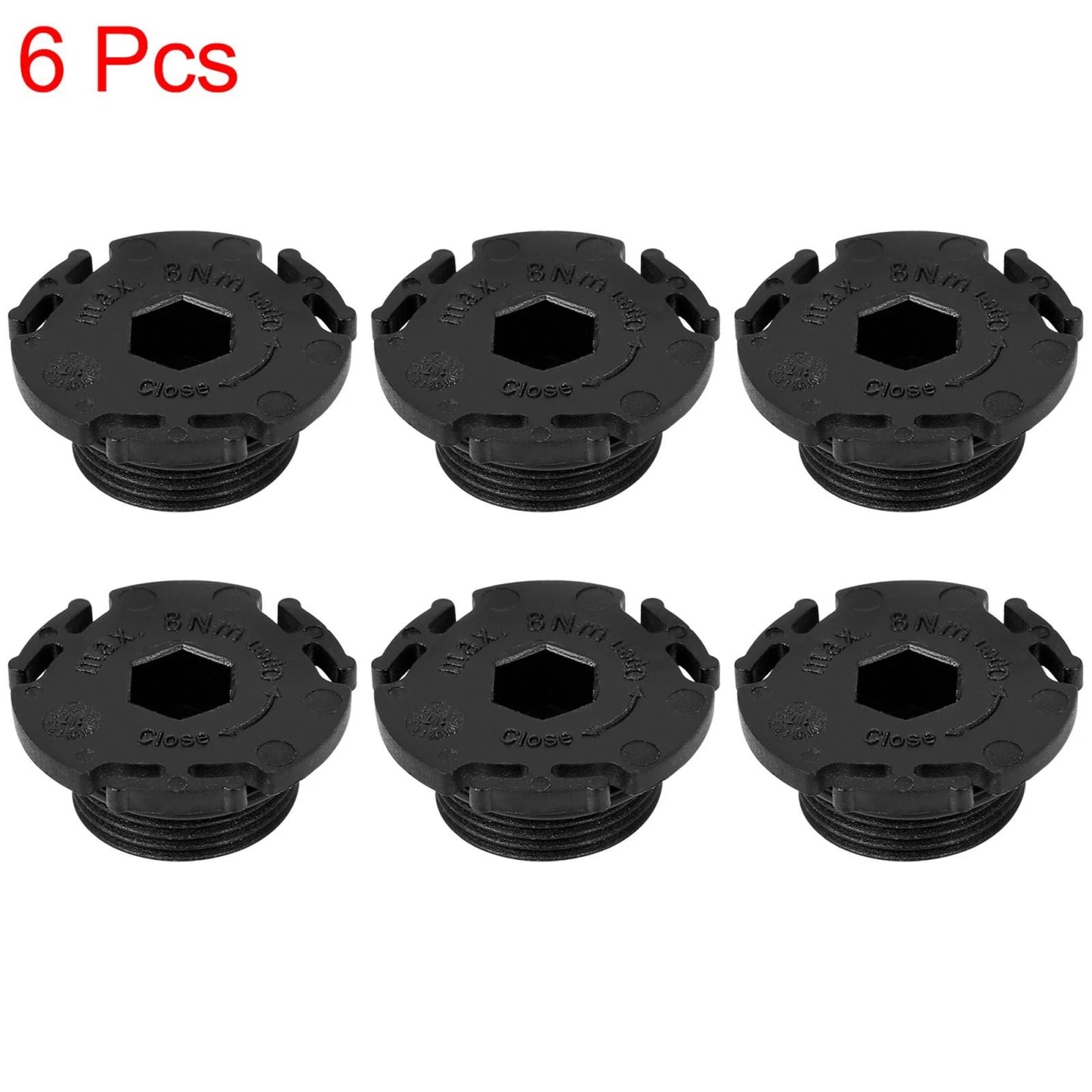 6 x ABS Car Engine Oil Drain Plug Replacement for BMW 320i (2013-2015)